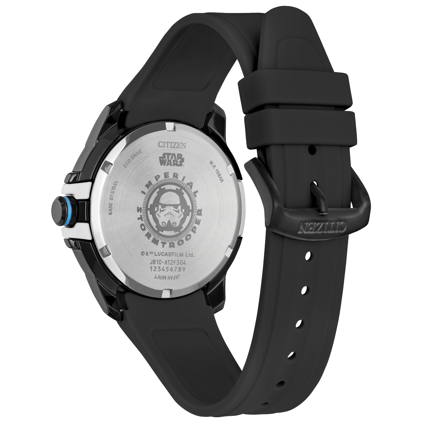 Reloj Citizen Imperial Trooper negro edición especial Star Wars para caballero AW1659-00W | Elegancia Relojeria